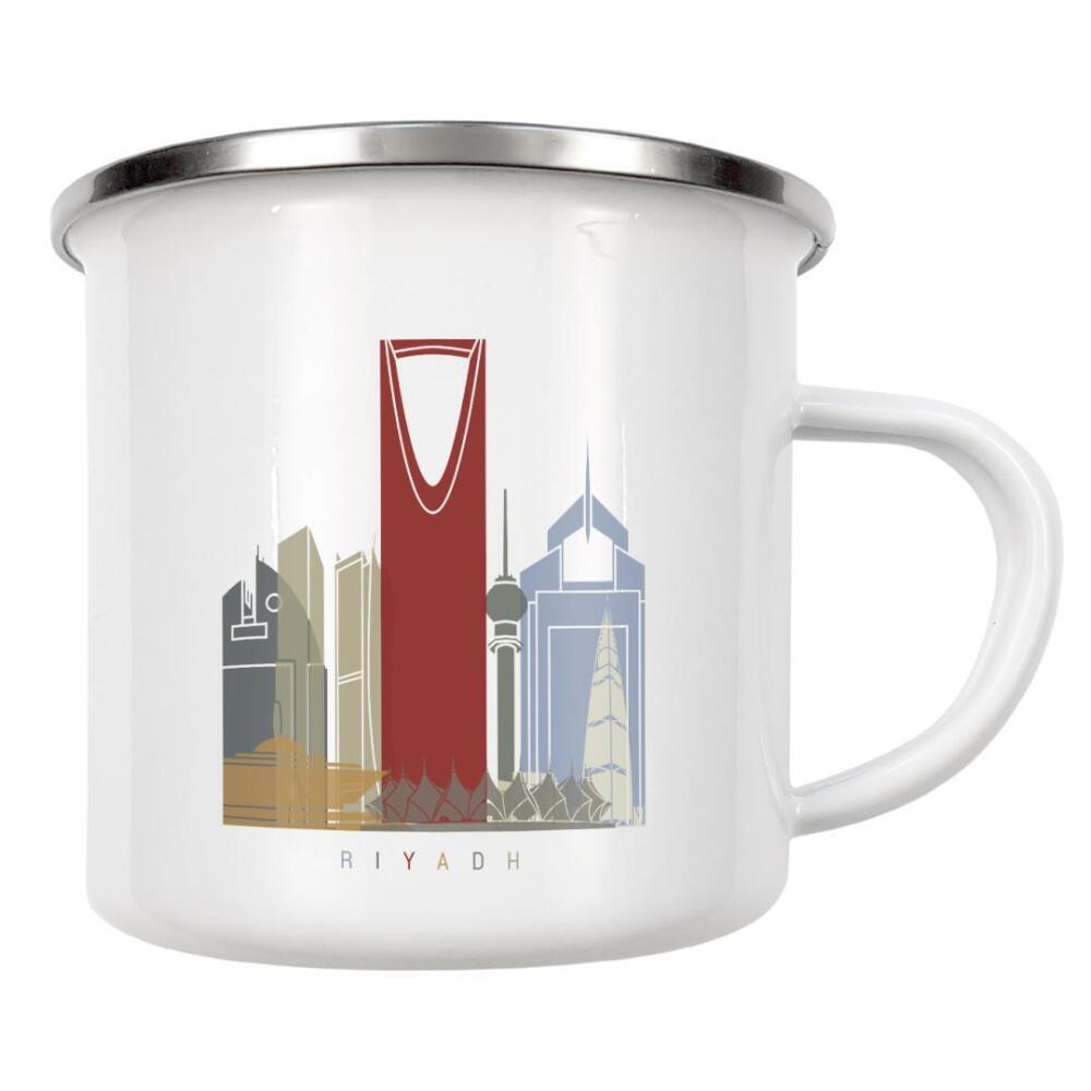 Emaille Tasse "Riyadh skyline" artboxONE - Städte,Architektur