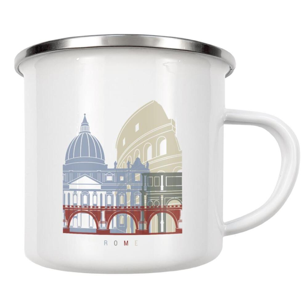 Emaille Tasse "Rome skyline" artboxONE - Städte,Architektur
