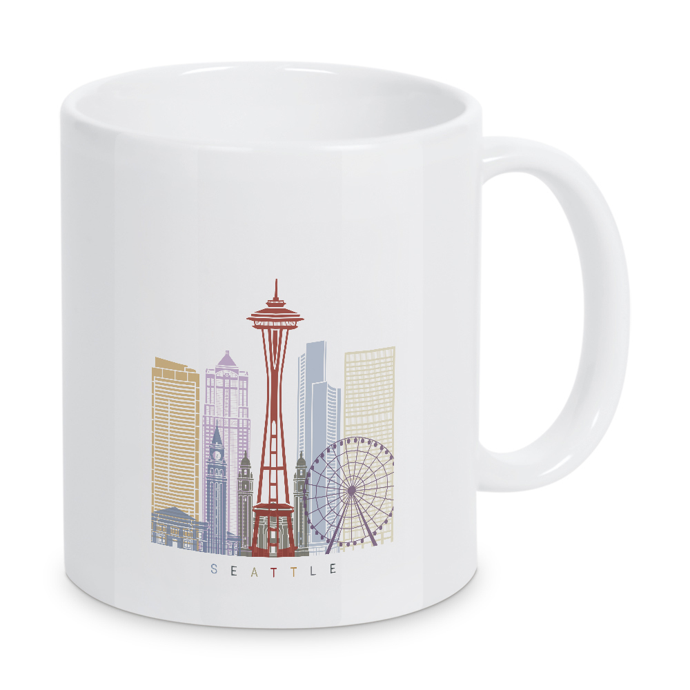 Tasse "Seattle skyline-b" artboxONE - Städte,Architektur