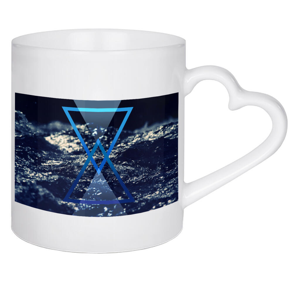 Herztasse "Wasserdreieck" artboxONE - Natur,Reise,Abstrakt,Reise / Länder