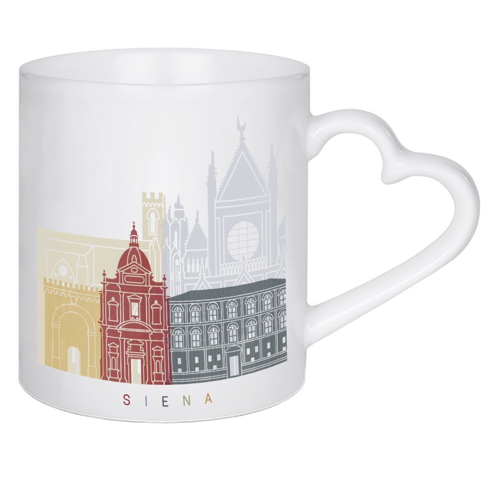 Herztasse "Siena skyline" artboxONE - Städte,Architektur