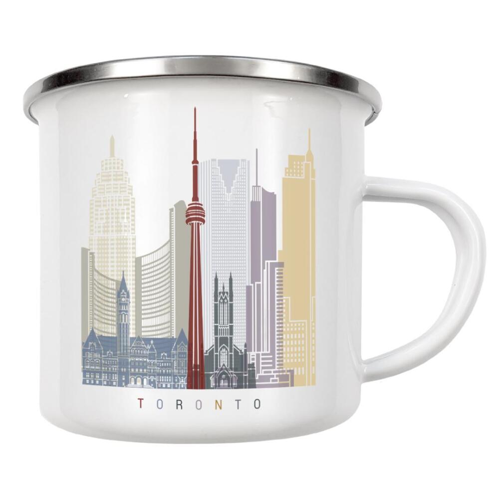 Emaille Tasse "Toronto skyline" artboxONE - Städte,Architektur
