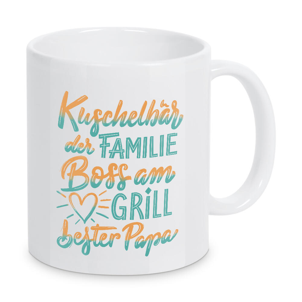 Tasse "Kuschelbär. Bester Papa" artboxONE - Typografie,Liebe,Für Papa,Lustig