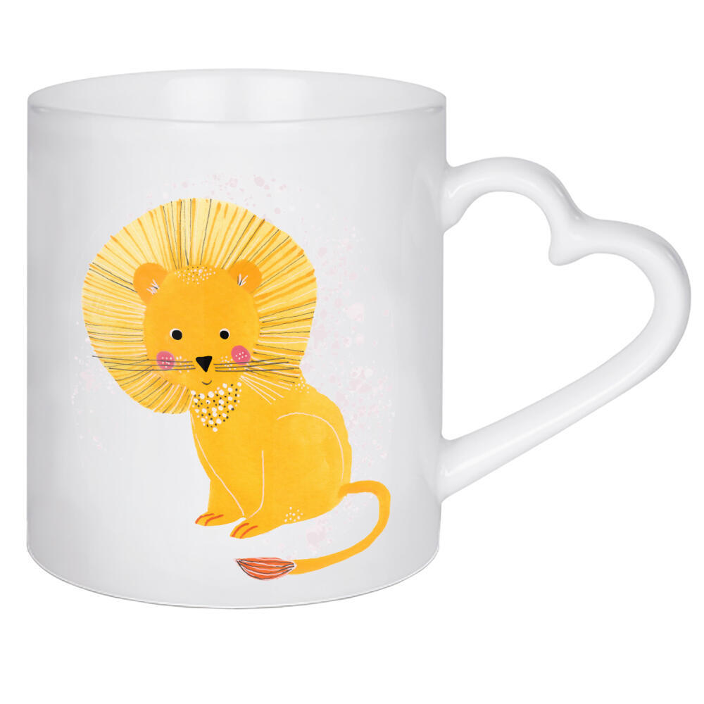 Herztasse "Lisa Dolson - Kleiner Löwe" artboxONE - Für Kinder,Tiere