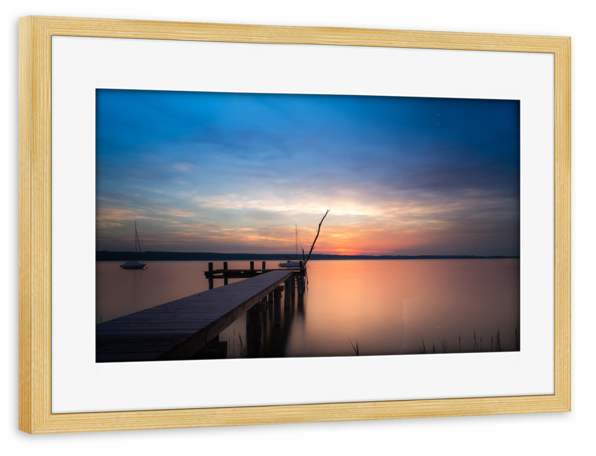 Poster mit Rahmen kiefer "Silent dusk" artboxONE - Natur