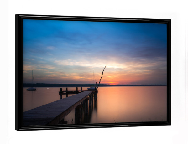 Poster mit schwarzem Rahmen "Silent dusk" artboxONE - Natur