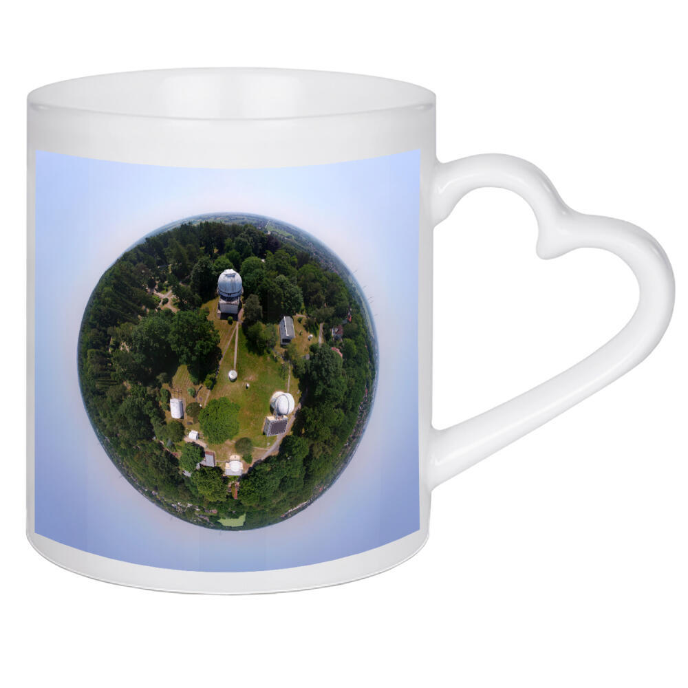 Herztasse "HH-Sternwarte 1-Meter-Spiegel high" artboxONE - Städte,Städte / Hamburg,Reise,Architektur,Galaxy