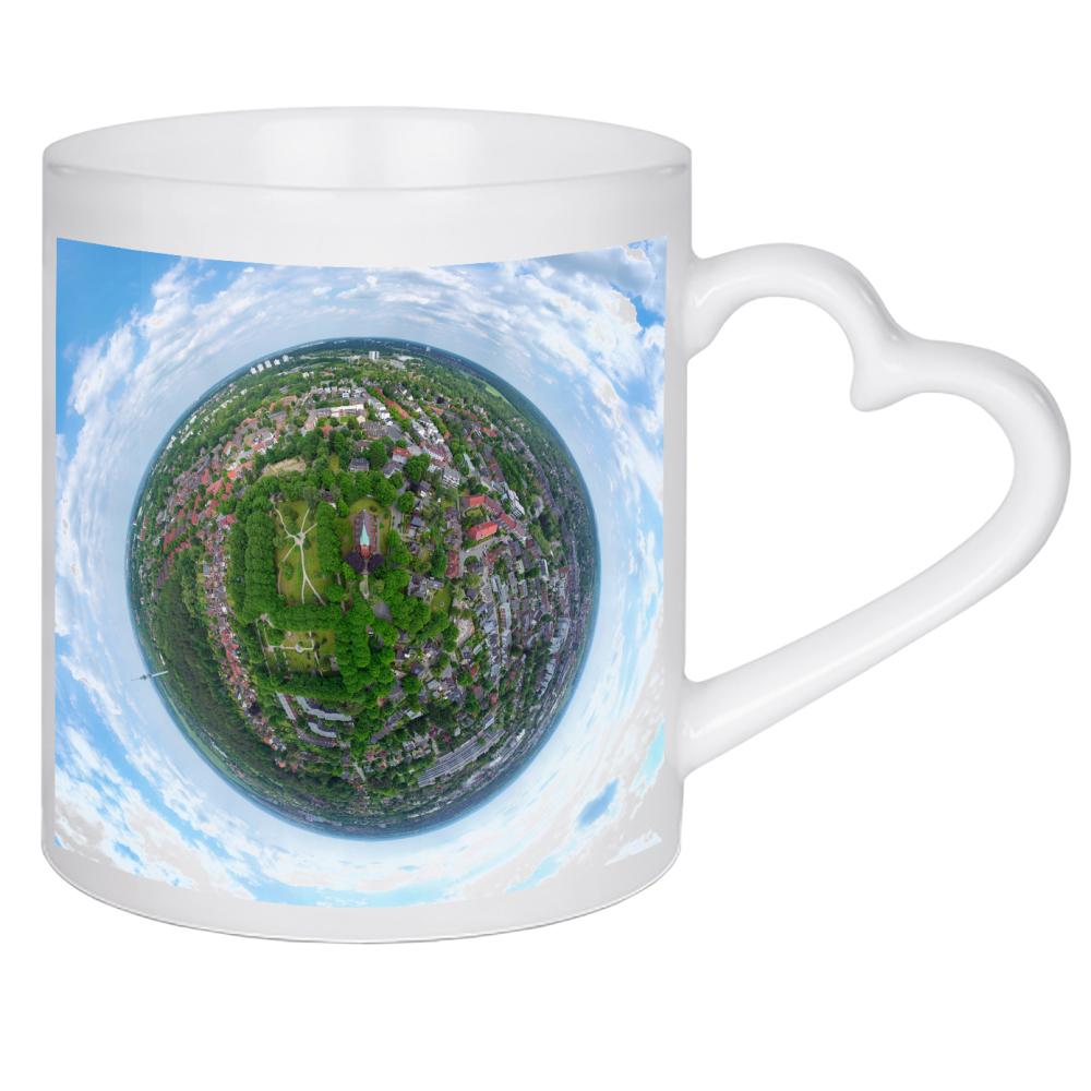 Herztasse "HH-Lohbrügge Erlöserkirche high" artboxONE - Städte,Städte / Hamburg,Natur,Reise,Architektur