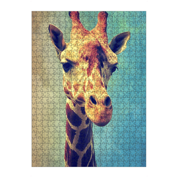 artboxONE Puzzle "Funny Giraffe" artboxONE - Für Kinder,Tiere,Fiktion - Zoo,Animal,Animal portrait,Giraffe,Africa - Bild zoo