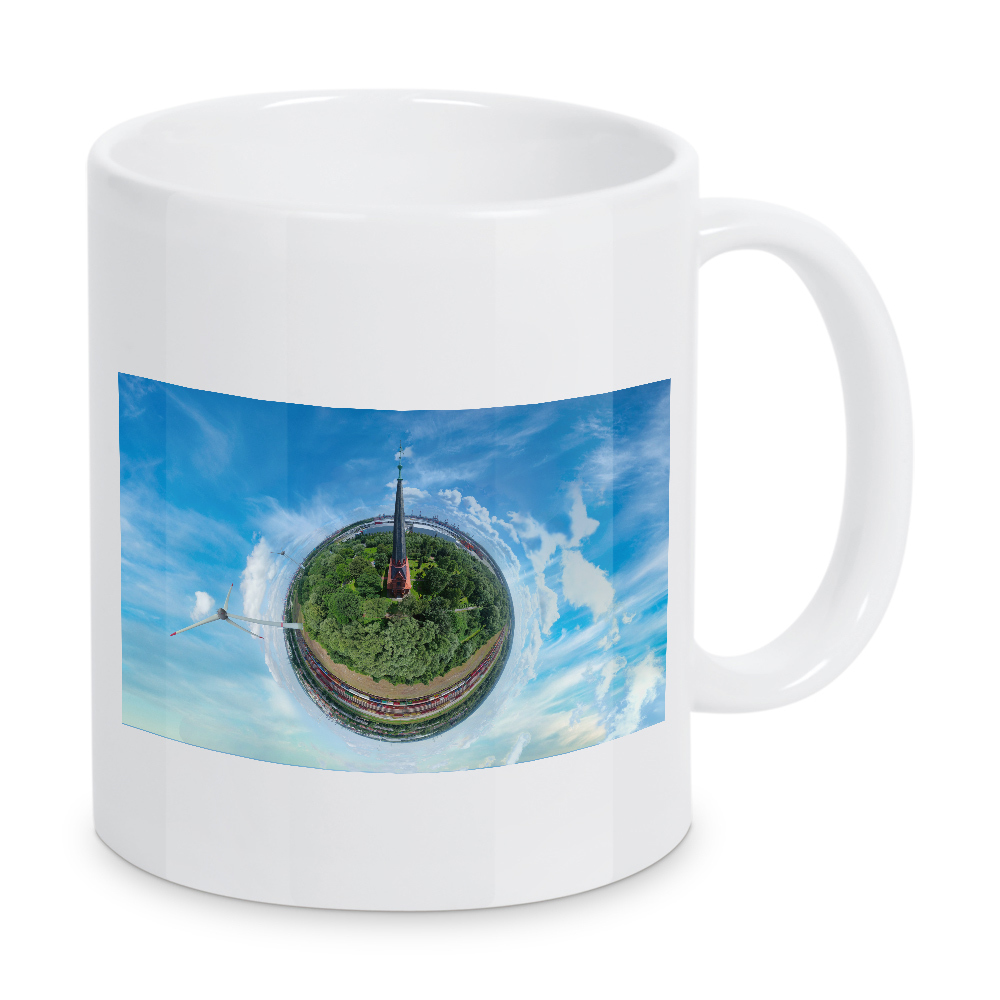 Tasse "HH - Altenwerder, St.Gertrud, West" artboxONE - Städte,Städte / Hamburg,Reise,Architektur,Reise / Länder