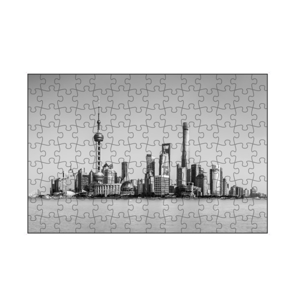 artboxONE Puzzle "Shanghai Skyline" artboxONE - Reise,Schwarzweiß,Städte / Shanghai