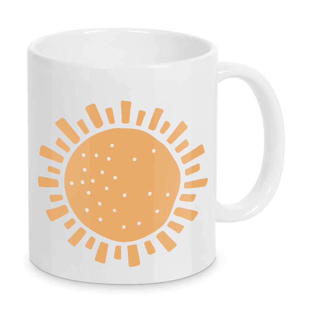 Tasse "Abstract boho sun" artboxONE - Natur,Abstrakt - Abstract,Sunshine,Art,Digital,Yellow,Baby,Sun,Sonne,Boho,Abstrakt
