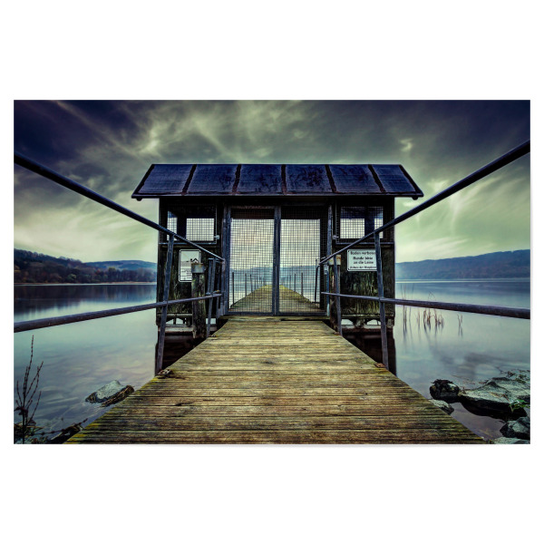 Poster "Baden verboten" artboxONE - Reise - Steg,Wasser,Baden,Pack die badehose ein