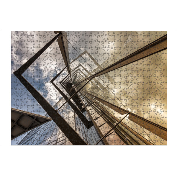 artboxONE Puzzle "Gen Himmel III" artboxONE - Architektur - Gebäude,Glas,Himmel,Wolken,Nahaufnahme,Architekturfotografie,Hochhaus - Bild Gebäude