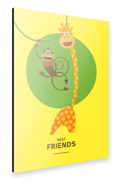 Alu-Dibond "Beste Freunde II" 30x20 cm artboxONE