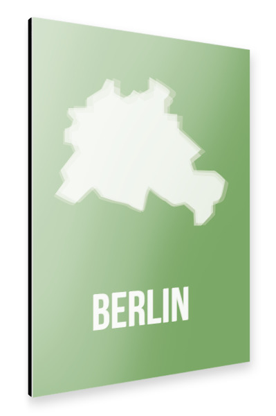 Alu-Dibond "Berlin Silhouette" 30x20 cm artboxONE