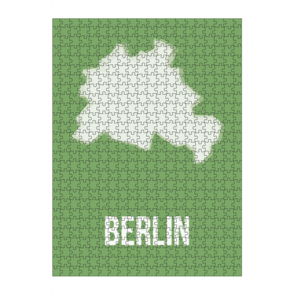 Puzzle Ravensburger "Berlin Silhouette" artboxONE - Städte / Berlin - Berlin,Hauptstadt,Silhouette,Stadtgrenze,Grenze,Border - Bild berlin