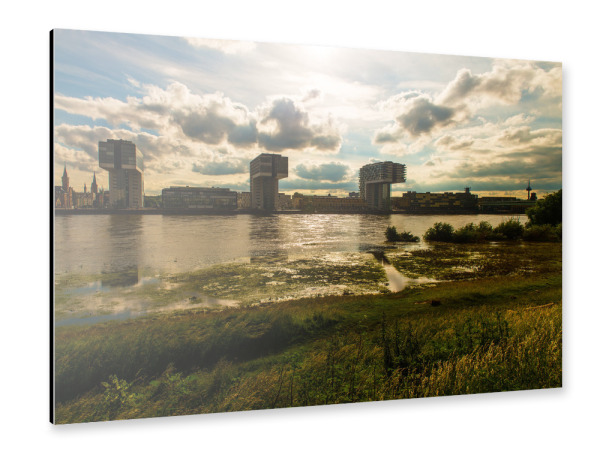 Alu-Dibond "Kölner Wasserseite" 30x20 cm artboxONE