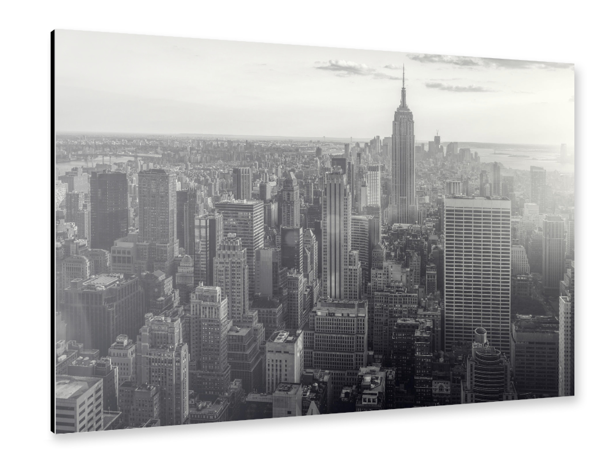 Alu-Dibond "NY Black N White" 30x20 cm artboxONE