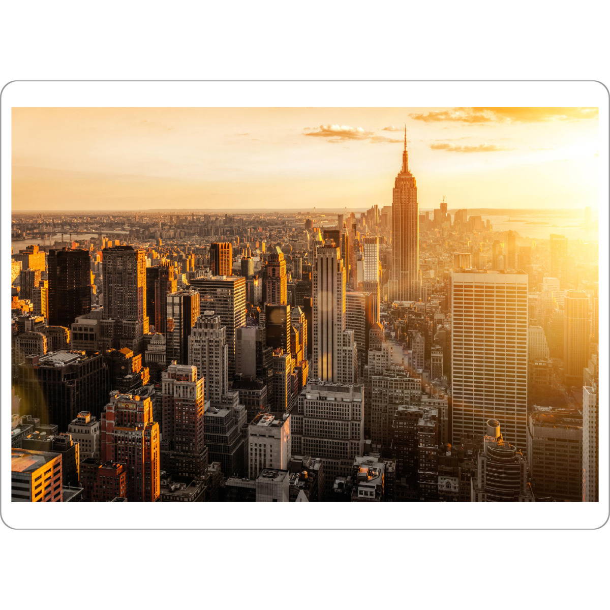 Tischset "NY-Sky" artboxONE - Städte / New York,Reise - New york,Nyc,Sky,Wolkenkratzer,Stadt,Amerika,Architektur - Bild new york