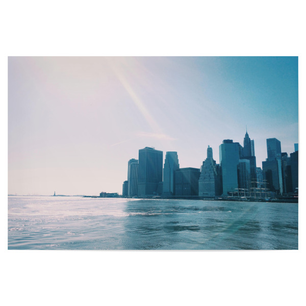 Poster 30x20 cm "Stadtblick" artboxONE - Städte / New York - Manhattan,New york,Nyc,Lower manhattan,Brooklyn view,Big apple,Skyline