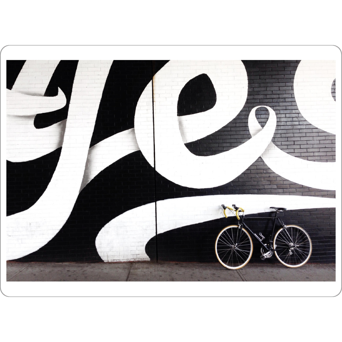 Tischset "Ja Sager" artboxONE - Städte / New York - Streetart,Sag ja,Message,Motivation sprüche,Hochzeit - Bild Streetart