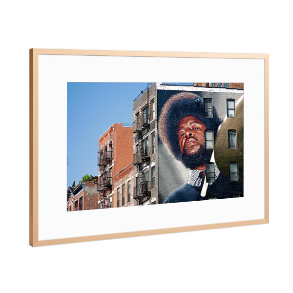 Poster mit Rahmen Kupfer "Urban Street" artboxONE - Städte / New York - Streetart,Inspiration,Face,Motivation sprüche,Hochzeit,Rapper