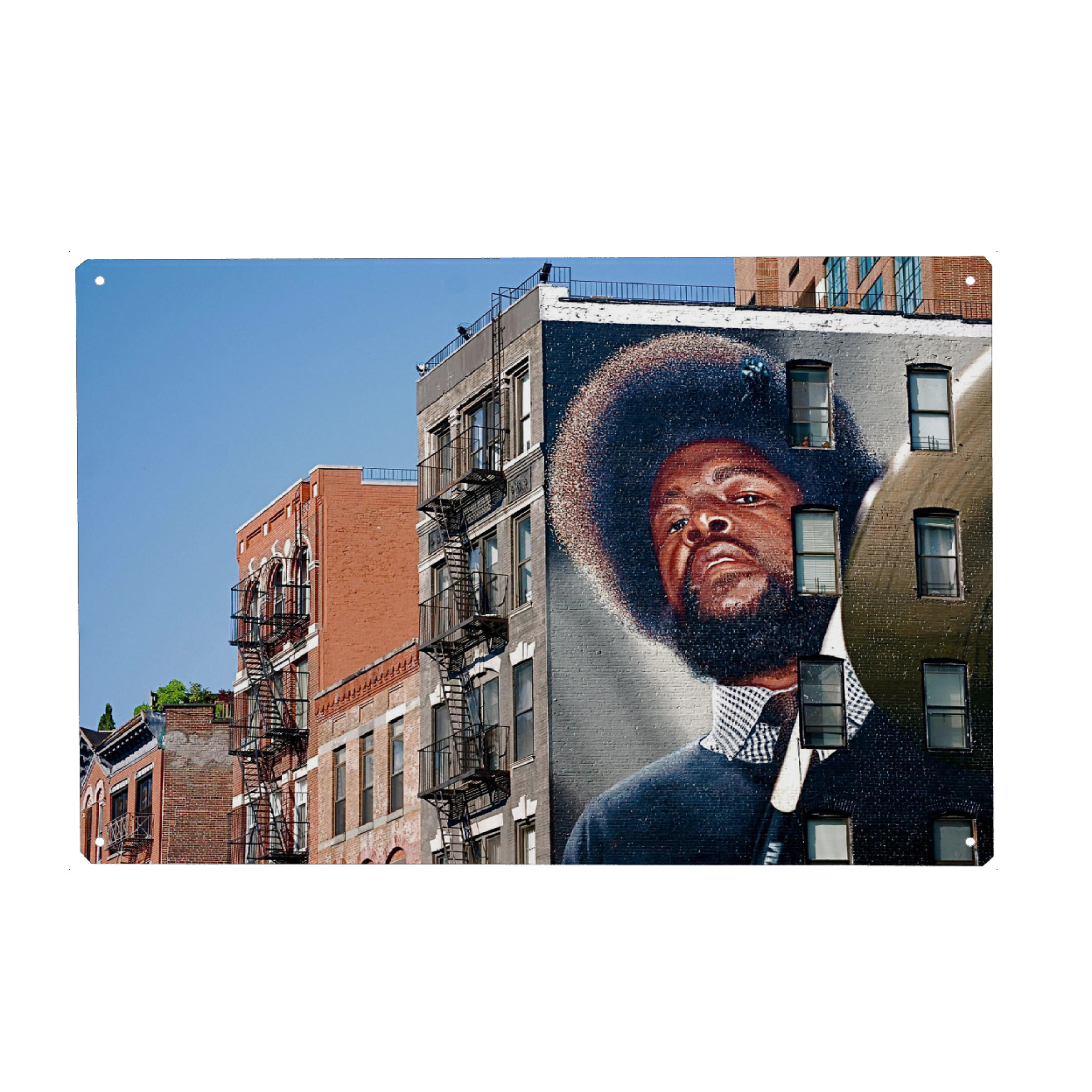 Metall Poster "Urban Street" artboxONE - Städte / New York - Streetart,Inspiration,Face,Motivation sprüche,Hochzeit,Rapper - Blechschild