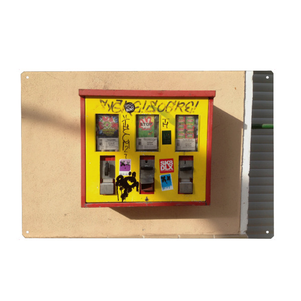 Metall Poster "Dreifache Auswahl" artboxONE - Rock the kitchen,Essen & Trinken,Streetart,Retro