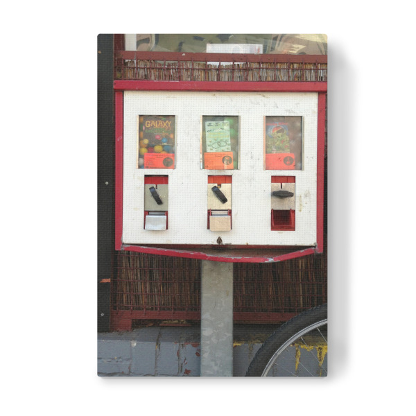 Leinwandbild "10 Pfennig Maschine" artboxONE - Rock the kitchen,Essen & Trinken,Streetart