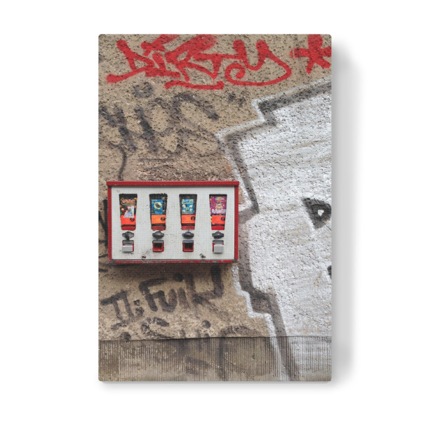 Leinwandbild "Insert Coin" artboxONE - Rock the kitchen,Essen & Trinken,Streetart