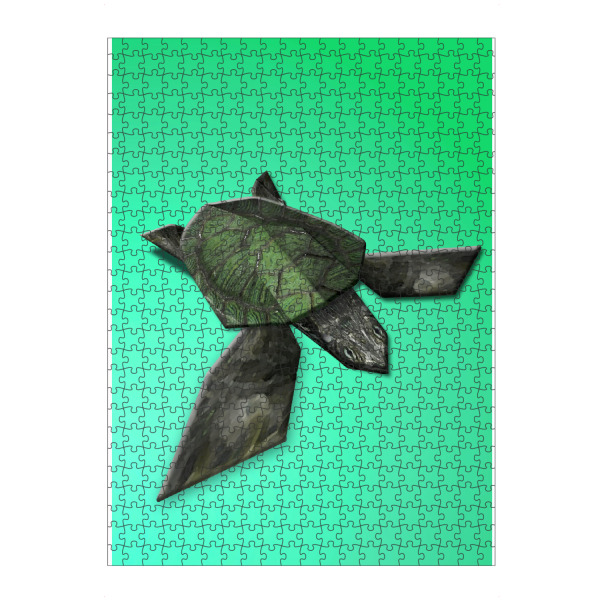 artboxONE Puzzle "Origami Schildkröte" artboxONE - Geometrie,Origami