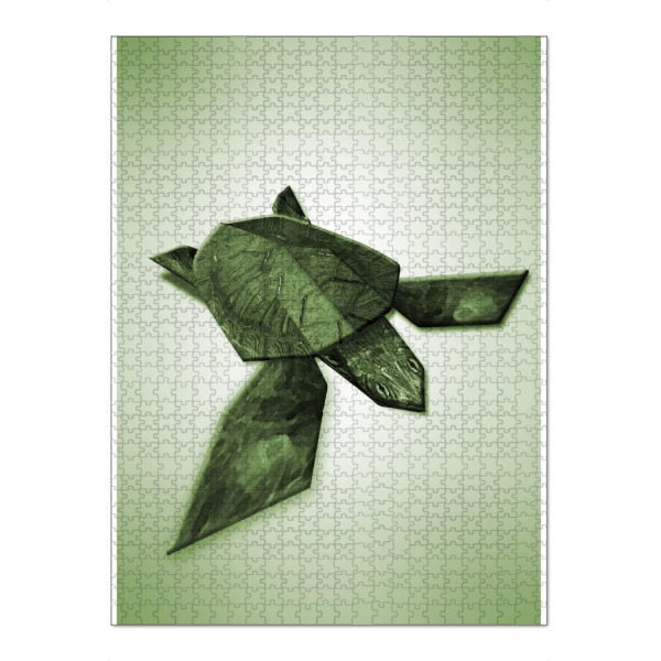 Puzzle Ravensburger "Schildkröten Origami" artboxONE - Geometrie,Origami