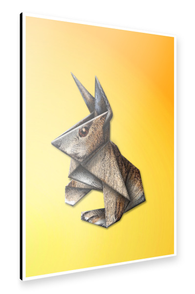 Alu-Dibond "Origami Lümmel" 30x20 cm artboxONE
