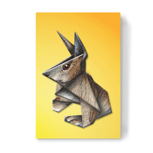 Leinwandbild "Origami Lümmel" artboxONE - Geometrie,Origami