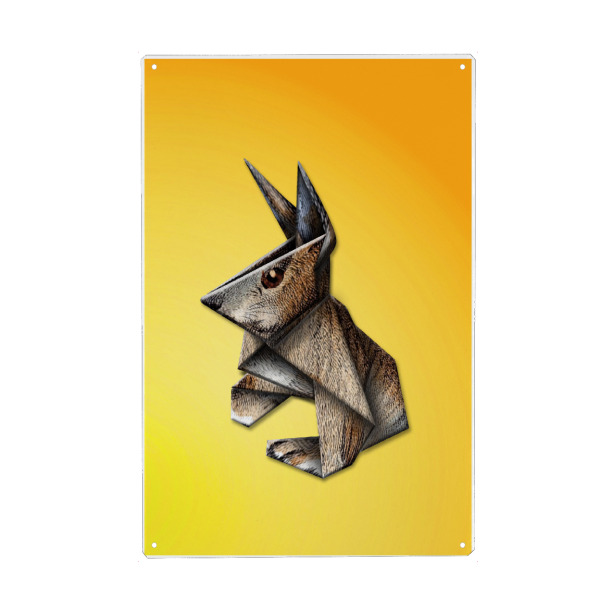 Holzbild "Origami Lümmel" artboxONE - Geometrie,Origami