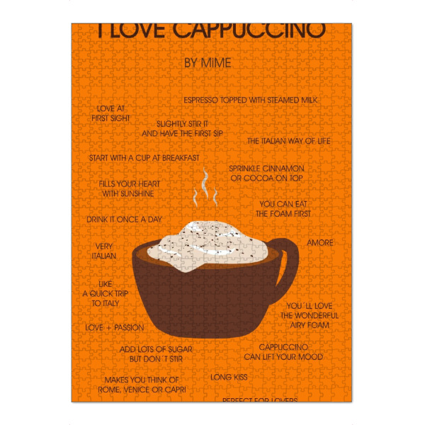 Puzzle Ravensburger "Cappuccino 2" artboxONE - Rock the kitchen,Essen & Trinken