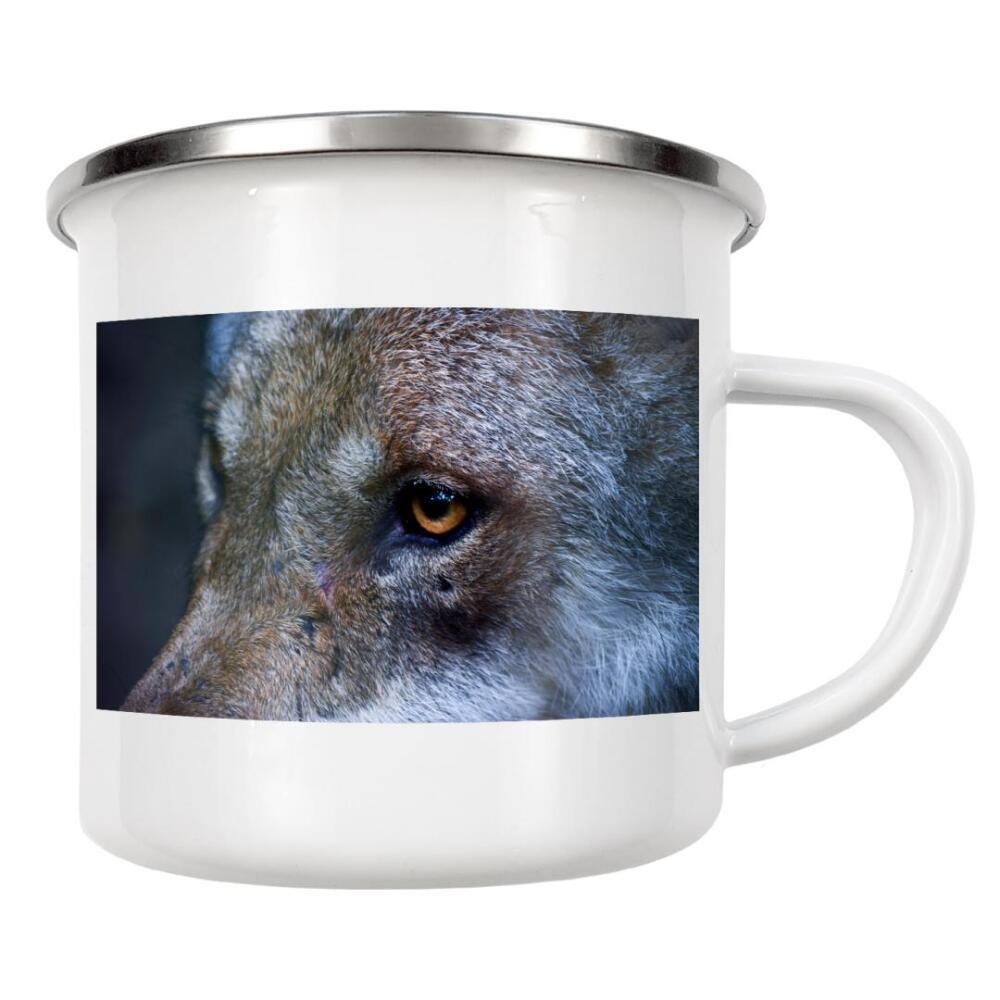 Emaille Tasse "Wolfsauge" artboxONE - Natur,Reise,Tiere