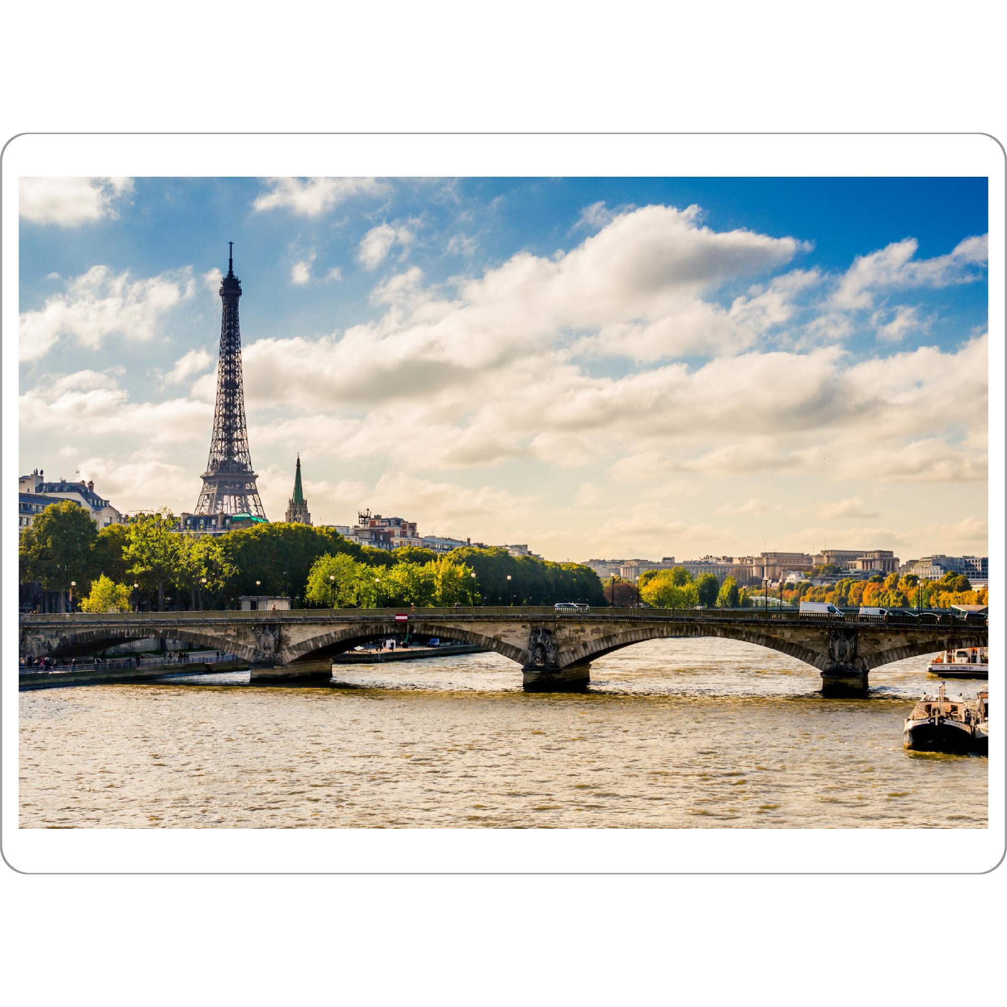 Tischset "Panorama Seine" artboxONE - Städte / Paris