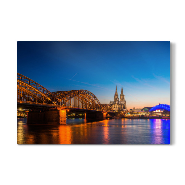 Galerie-Print "Kölner Dom mit Mond" 30x20 cm artboxONE