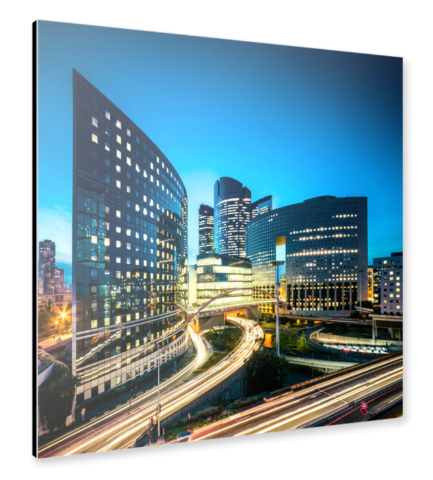 Alu-Dibond "Pariser Architektur Rush Hour 2" 30x30 cm artboxONE