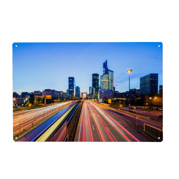 Metall Poster "Pariser Straßen" artboxONE - Städte / Paris