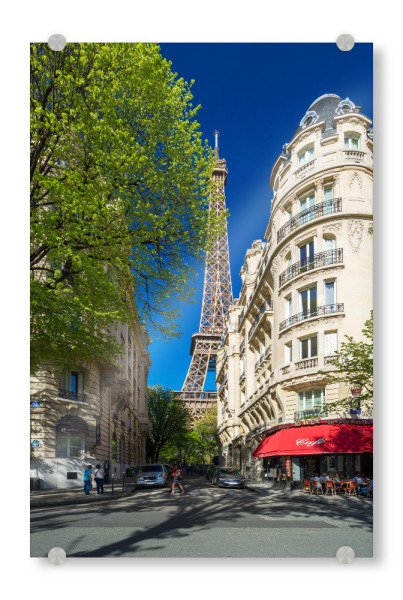 Acrylglasbild "Pariser Cafe" artboxONE - Städte / Paris