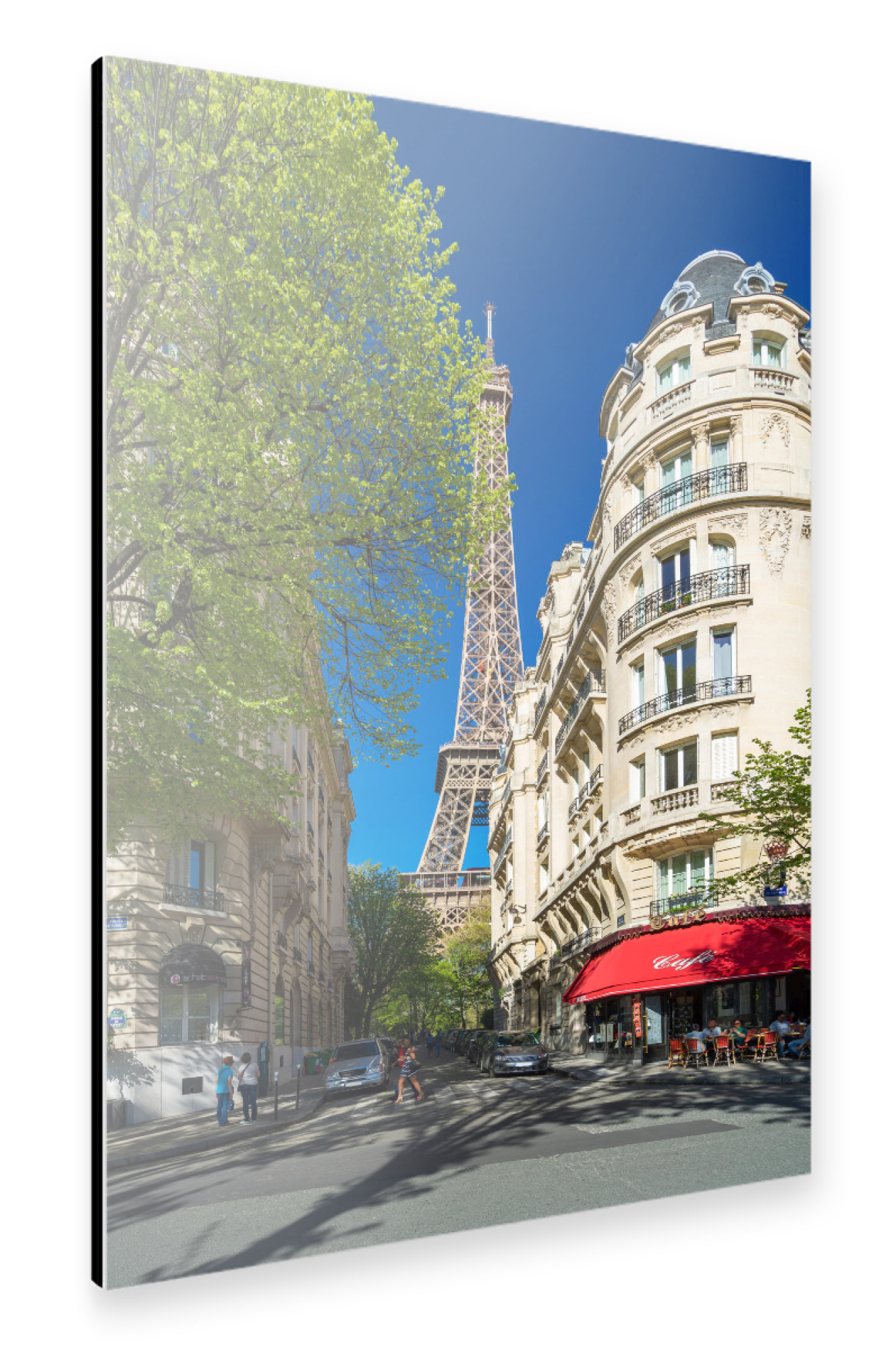 Alu-Dibond "Pariser Cafe" 75x50 cm artboxONE