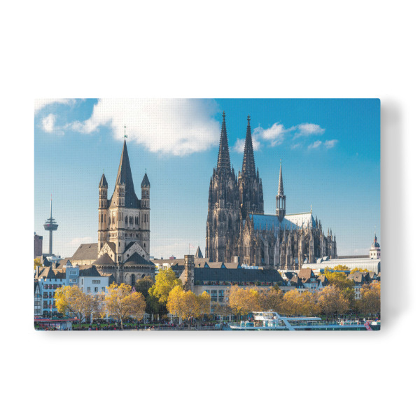 Leinwandbild "Groß St. Martin" artboxONE - Städte / Köln - Köln,Rhine,Dom,Kölner dom,Kölle,Stadt,City,Groß st. martin,Rhein,Kirche,Cologne