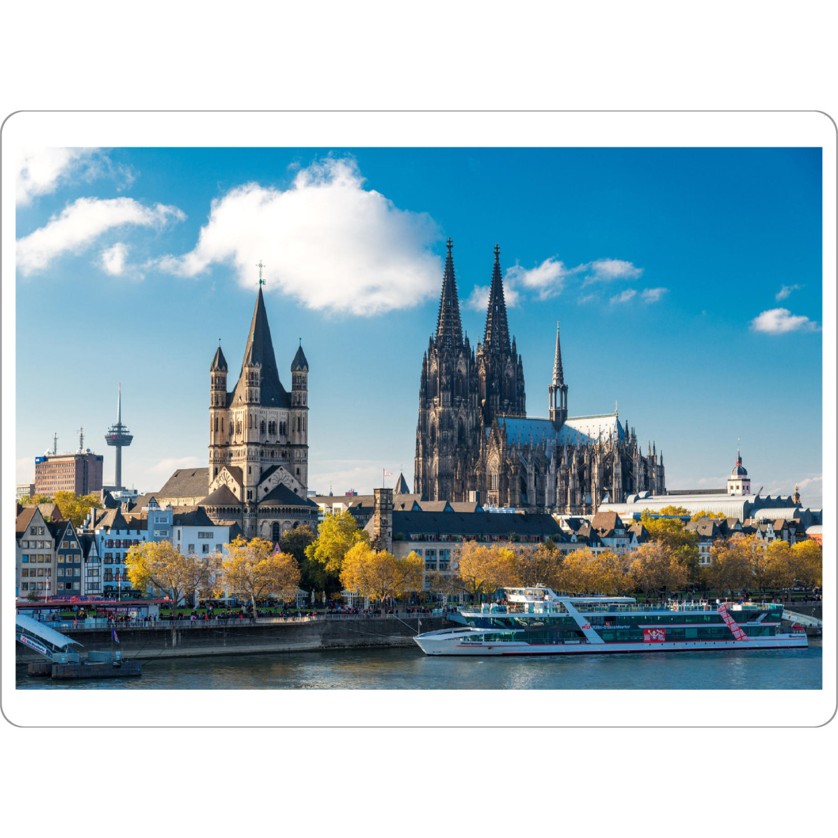 Tischset "Groß St. Martin" artboxONE - Städte / Köln - Köln,Rhine,Dom,Kölner dom,Kölle,Stadt,City,Groß st. martin,Rhein,Kirche,Cologne - Bild köln