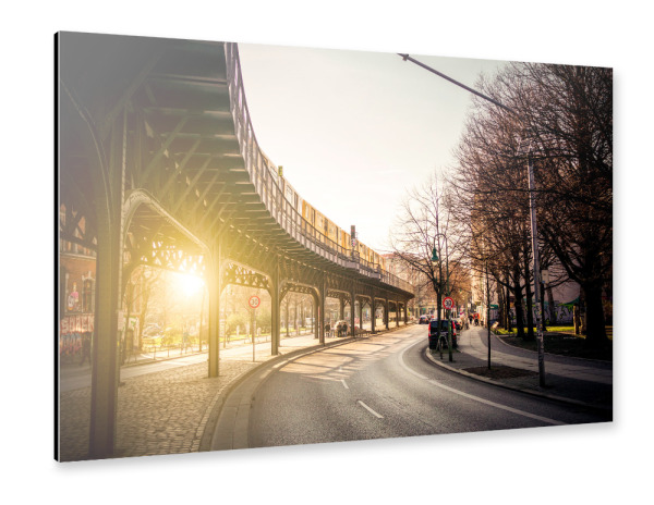Alu-Dibond "Berlin Hochbahn" 30x20 cm artboxONE