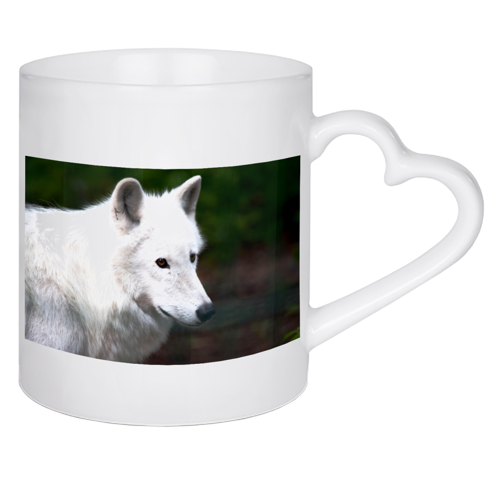Herztasse "Kanadischer Wolf" artboxONE - Natur,Reise,Tiere