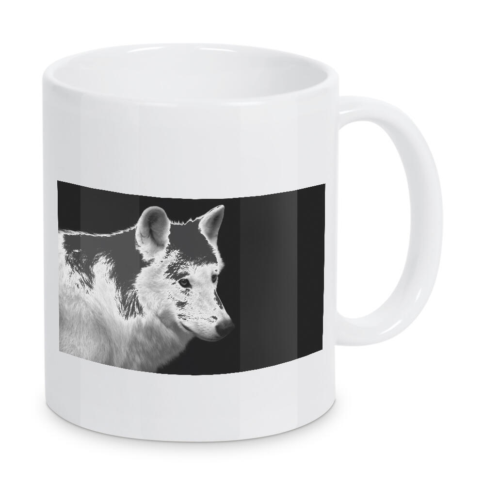 Tasse "Wolf in schwarzweiß" artboxONE - Natur,Reise,Tiere,Schwarzweiß