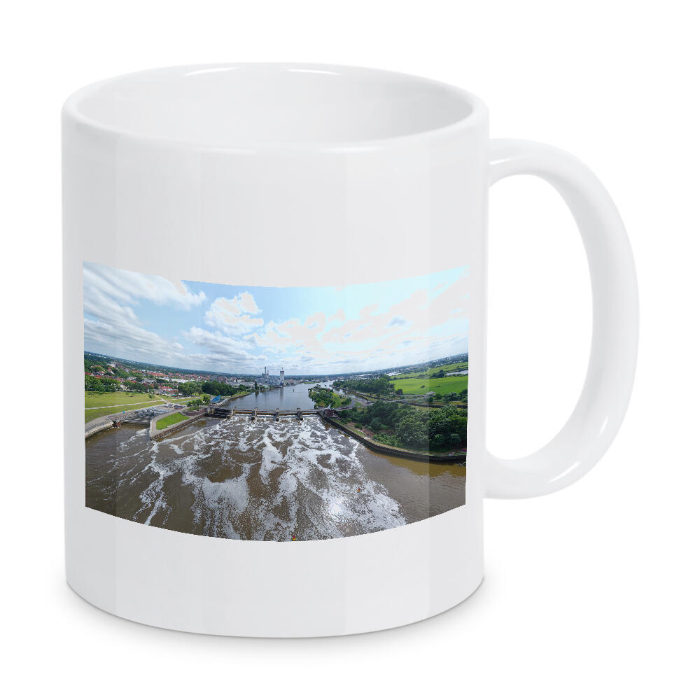 Tasse "Bremen - Weserwehr - Panorama high" artboxONE - Städte,Reise,Architektur,Reise / Länder,Städte / Weitere